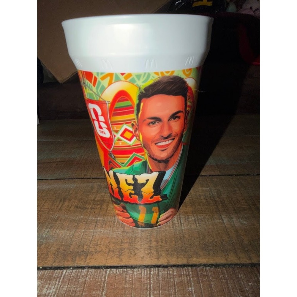 McDonalds 2026 FIFA World Cup Soccer Plastic Cup Santiago Gimenez Tumbler